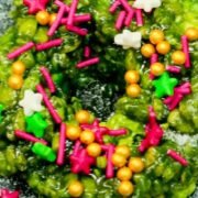 rice krispie christmas wreath