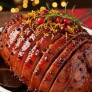 Holiday Dinner Coca Cola Brown Sugar Glazed Ham