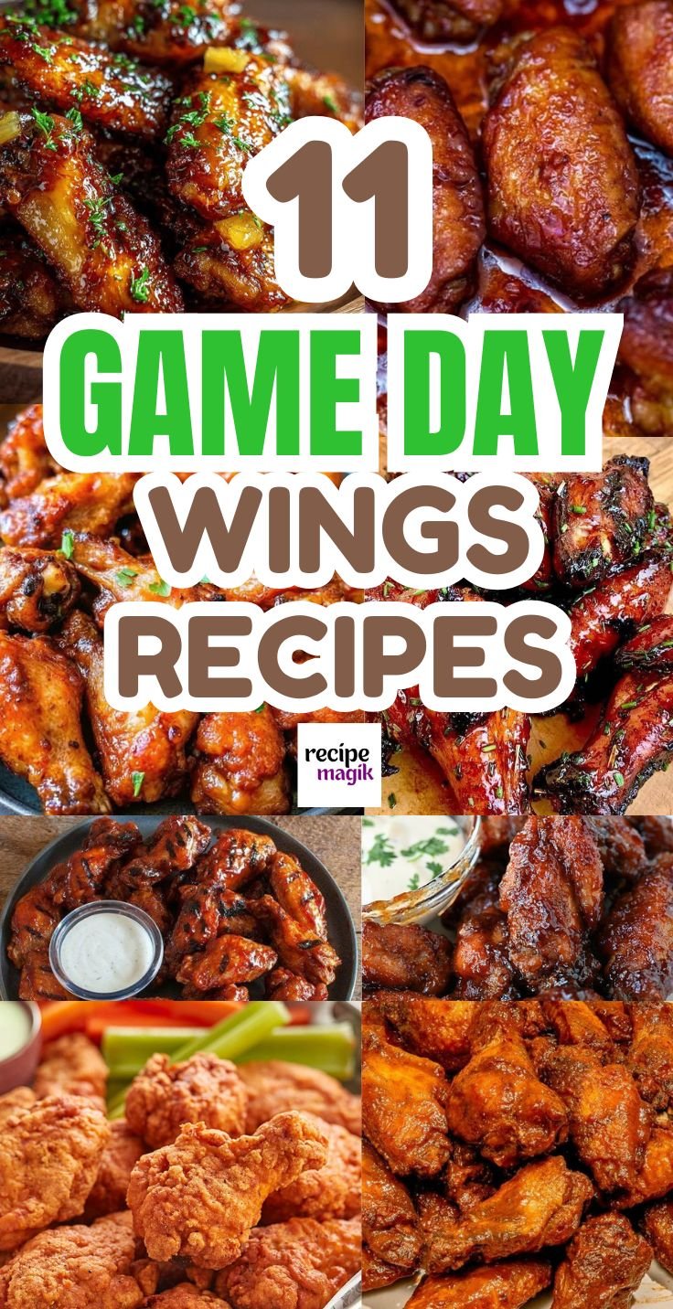 game day wings recipe chicken and veggie options