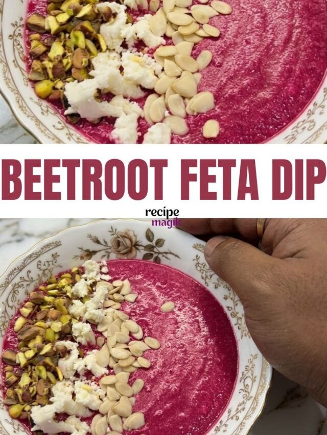 Creamy Roasted Beetroot Feta Dip