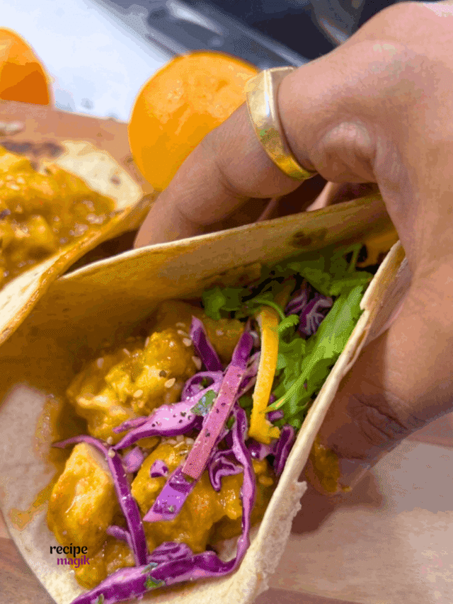 Crispy Orange Chicken Tacos