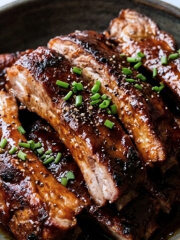 Country Style Pork Ribs with homemade BBQ Sauce