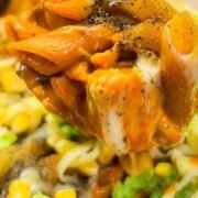 super creamy southwest chicken pasta in a skillet