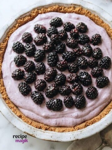 No Bake Blackberry Cream