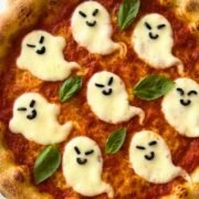 Spooky Halloween Ghost Pizza