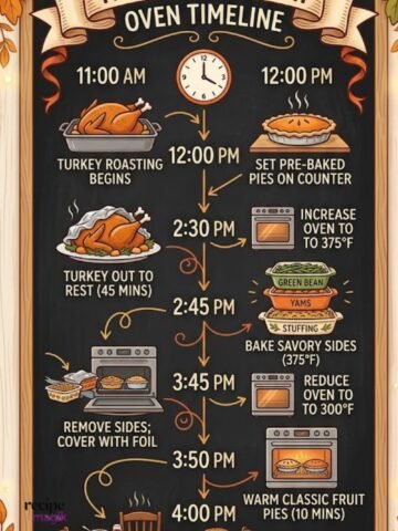 thanksgiving day oven timeline